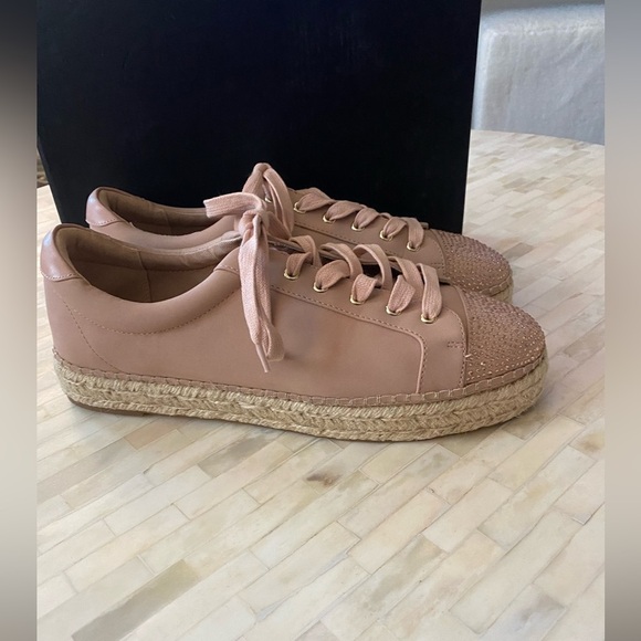 Rose espadrilles sport shoes. Size 12. Sparkly toes. - Picture 5 of 6